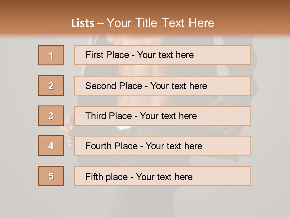 Hot Hip Muscles PowerPoint Template
