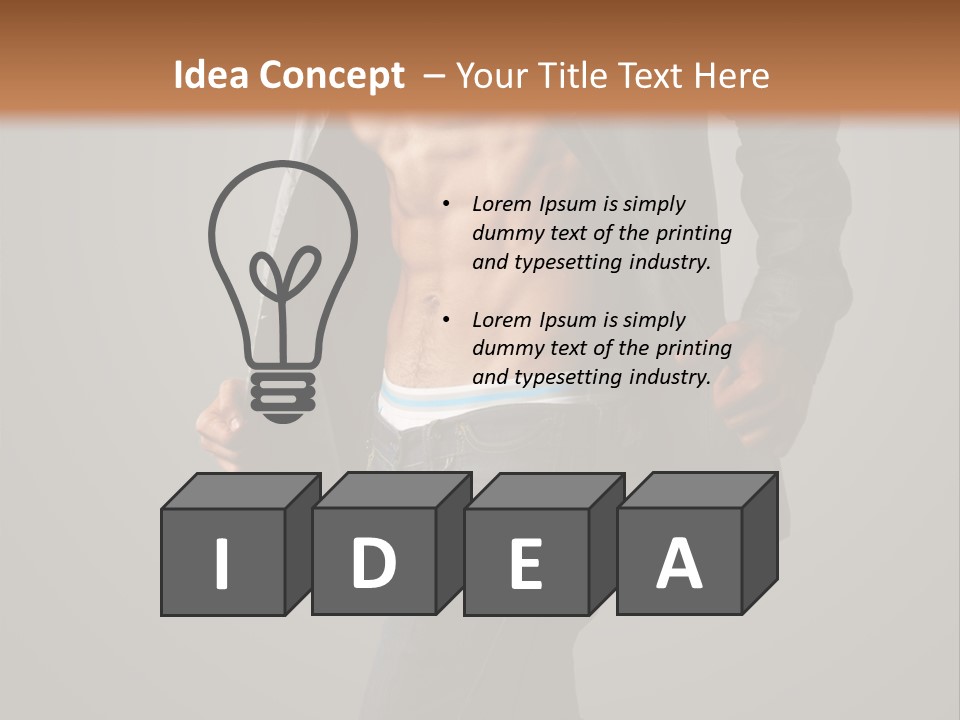 Hot Hip Muscles PowerPoint Template