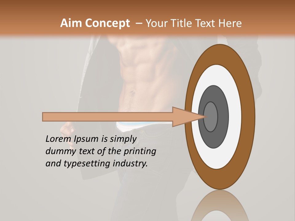 Hot Hip Muscles PowerPoint Template
