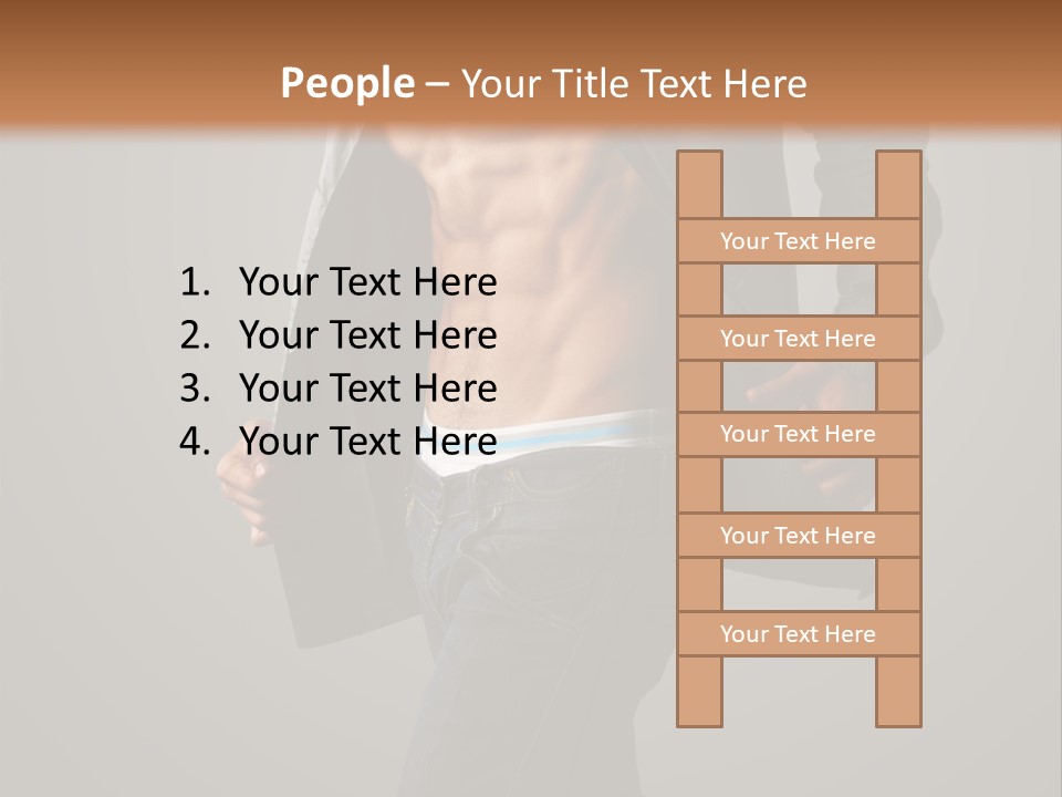 Hot Hip Muscles PowerPoint Template