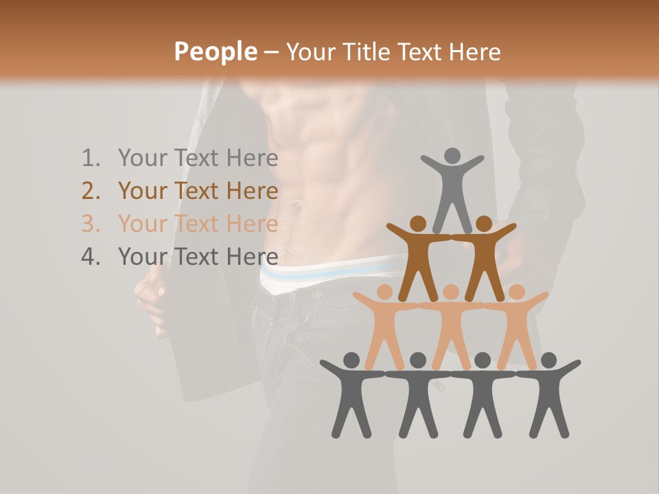 Hot Hip Muscles PowerPoint Template