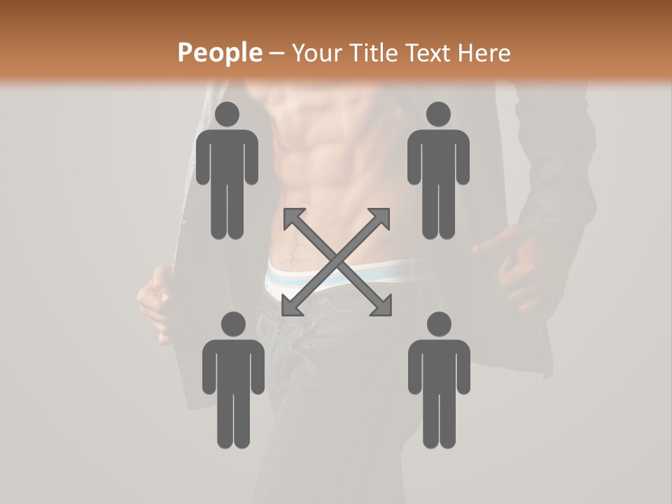 Hot Hip Muscles PowerPoint Template