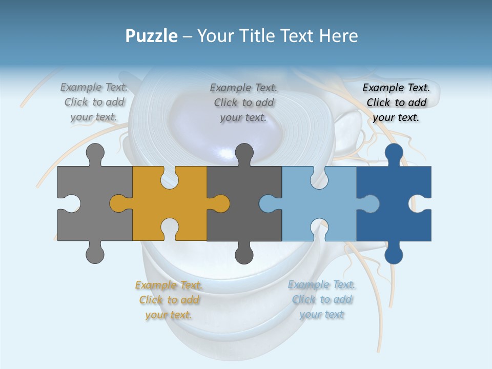 White Dining Meat PowerPoint Template