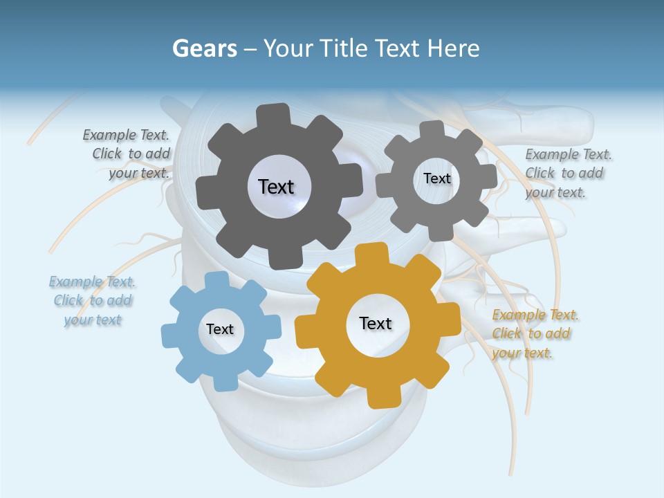 White Dining Meat PowerPoint Template