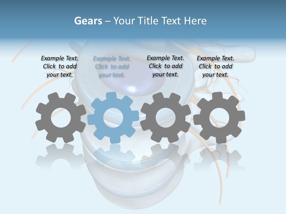 White Dining Meat PowerPoint Template