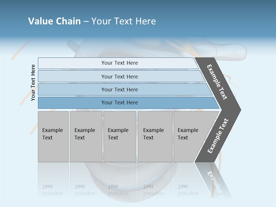 White Dining Meat PowerPoint Template