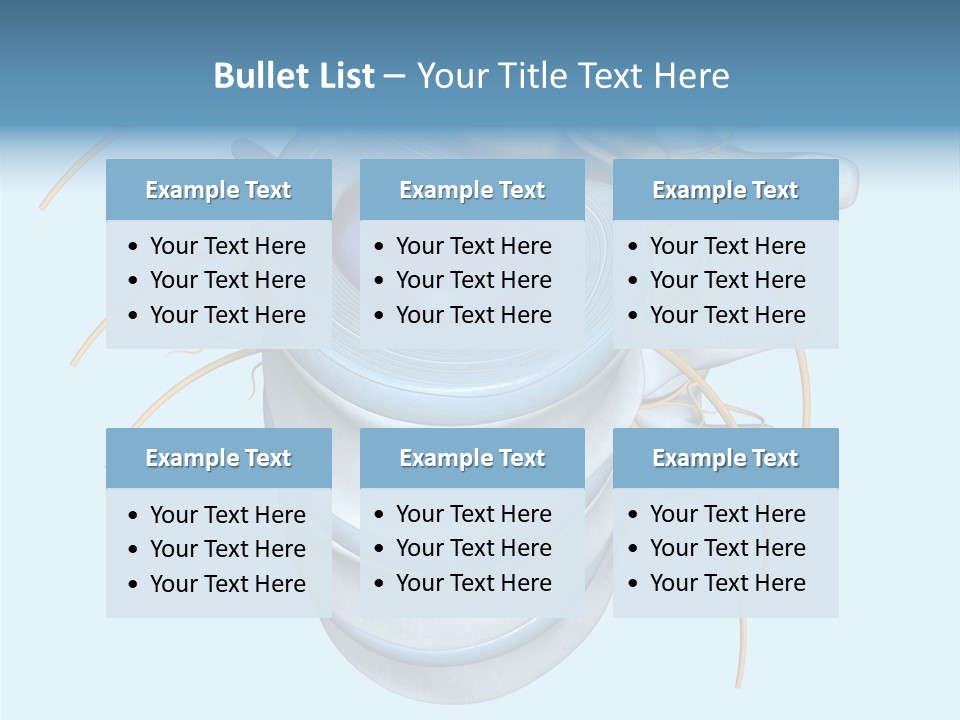 White Dining Meat PowerPoint Template