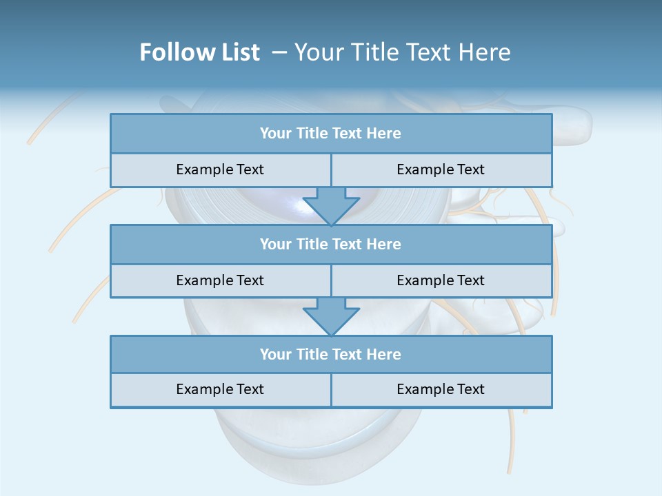 White Dining Meat PowerPoint Template