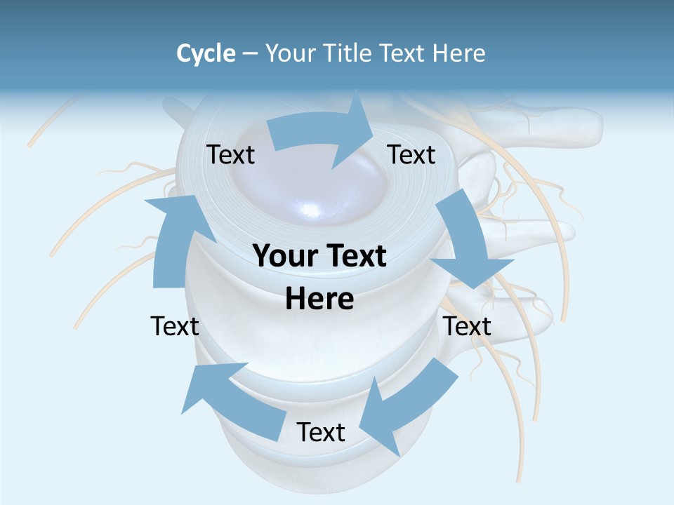 White Dining Meat PowerPoint Template