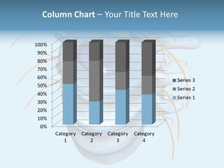 White Dining Meat PowerPoint Template