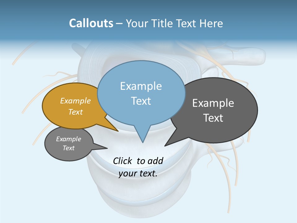 White Dining Meat PowerPoint Template