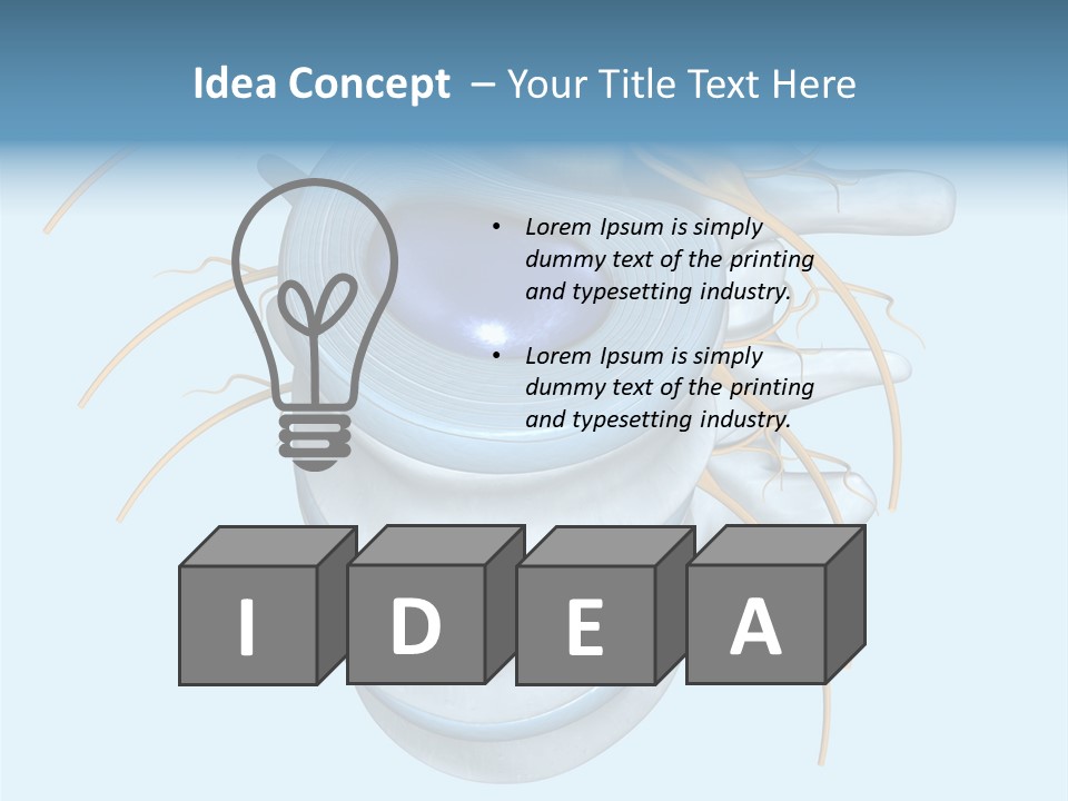 White Dining Meat PowerPoint Template