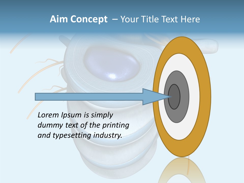 White Dining Meat PowerPoint Template