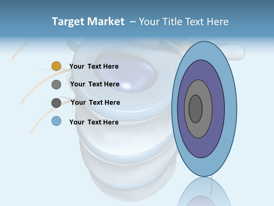 White Dining Meat PowerPoint Template