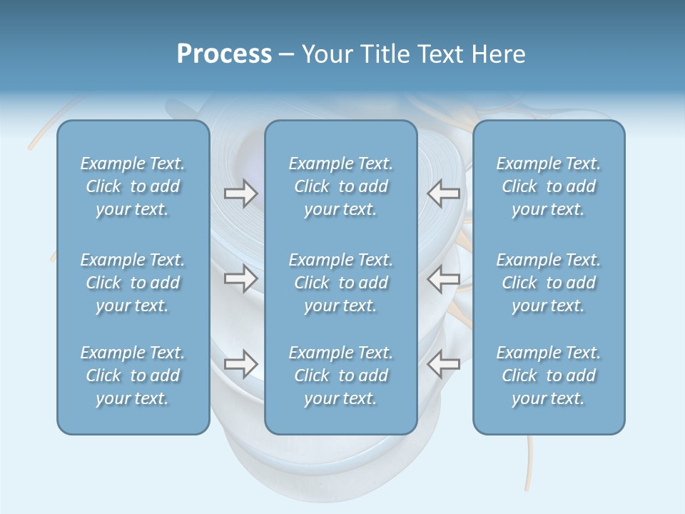 White Dining Meat PowerPoint Template