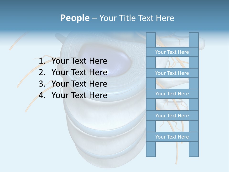 White Dining Meat PowerPoint Template