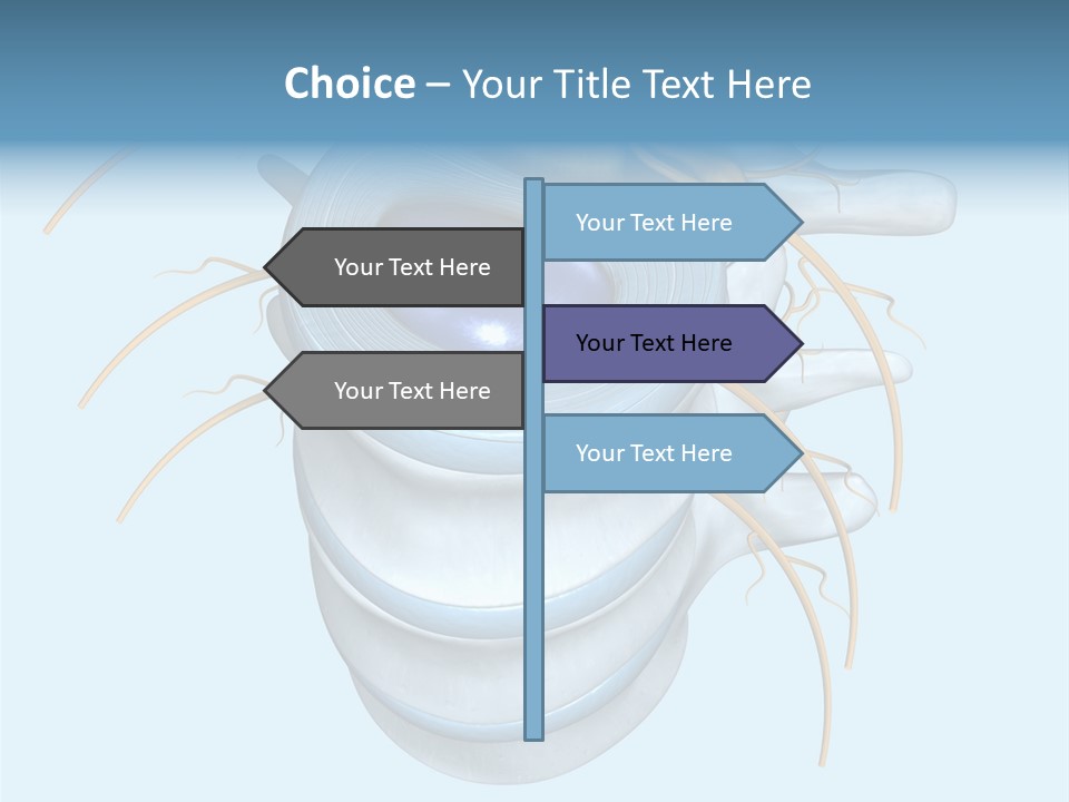 White Dining Meat PowerPoint Template