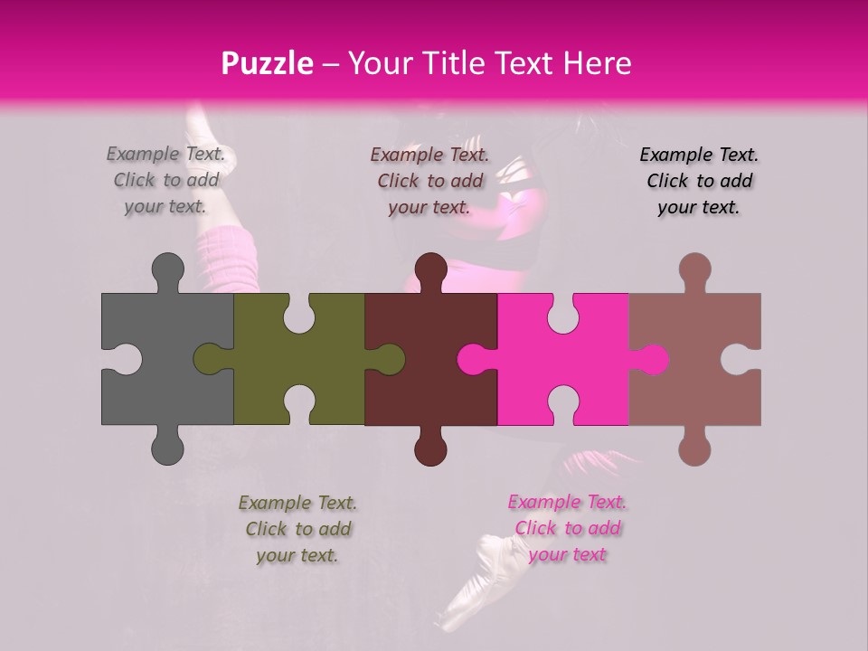 Cool Posing Aerobics PowerPoint Template