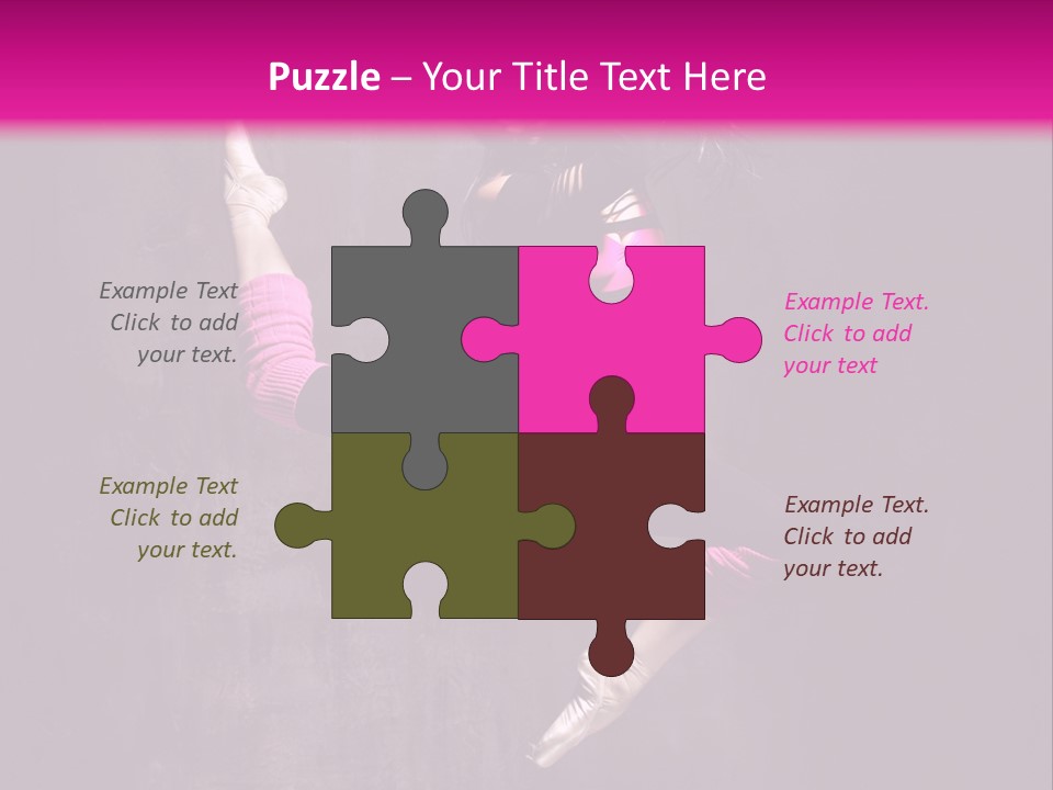 Cool Posing Aerobics PowerPoint Template