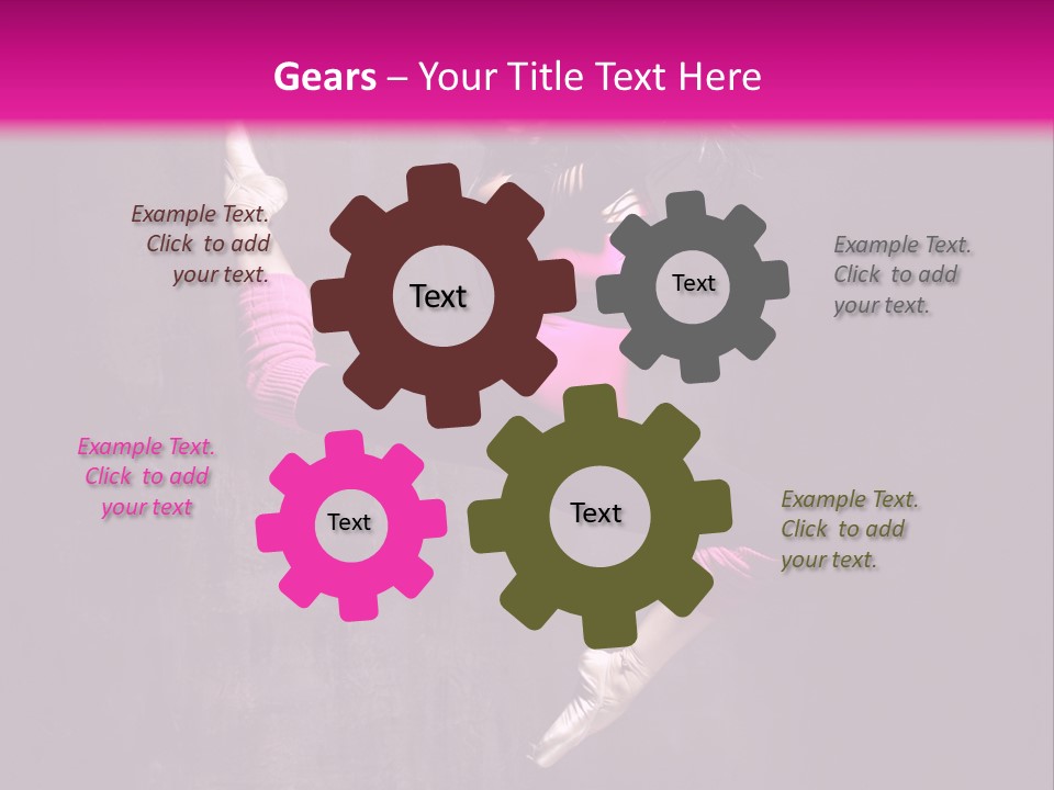 Cool Posing Aerobics PowerPoint Template