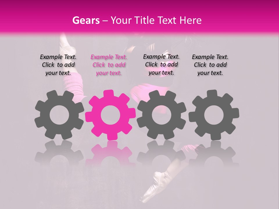 Cool Posing Aerobics PowerPoint Template