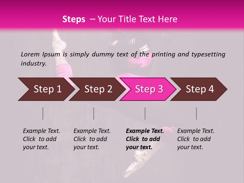 Cool Posing Aerobics PowerPoint Template