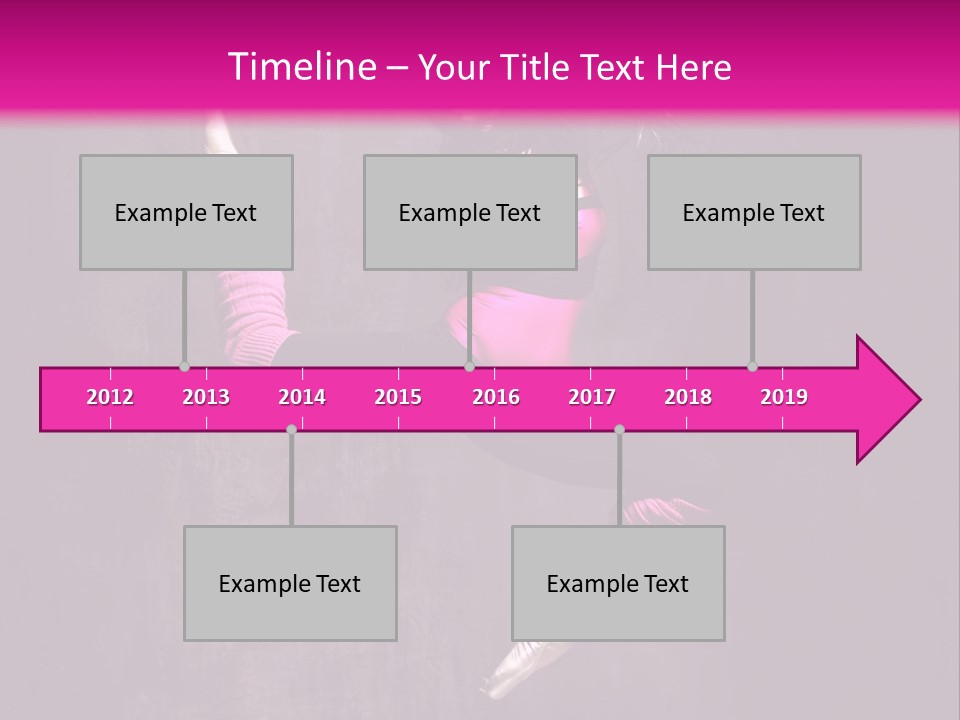 Cool Posing Aerobics PowerPoint Template