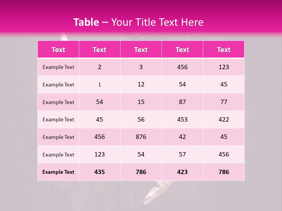 Cool Posing Aerobics PowerPoint Template