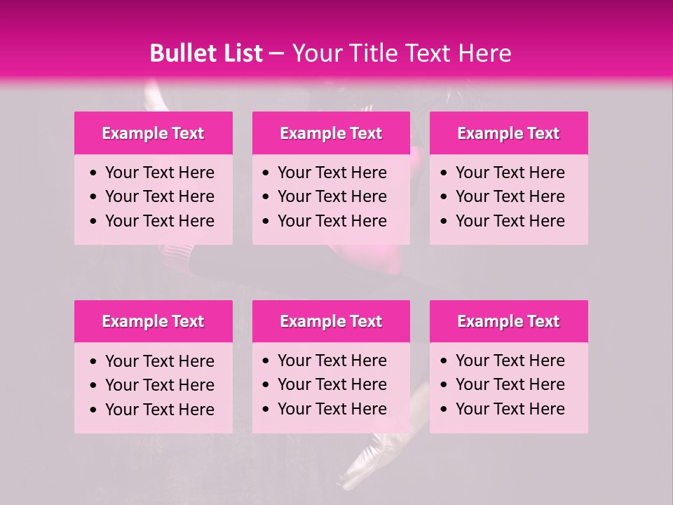 Cool Posing Aerobics PowerPoint Template