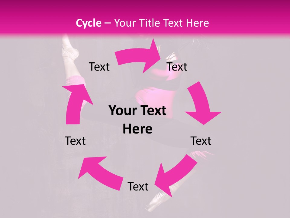 Cool Posing Aerobics PowerPoint Template