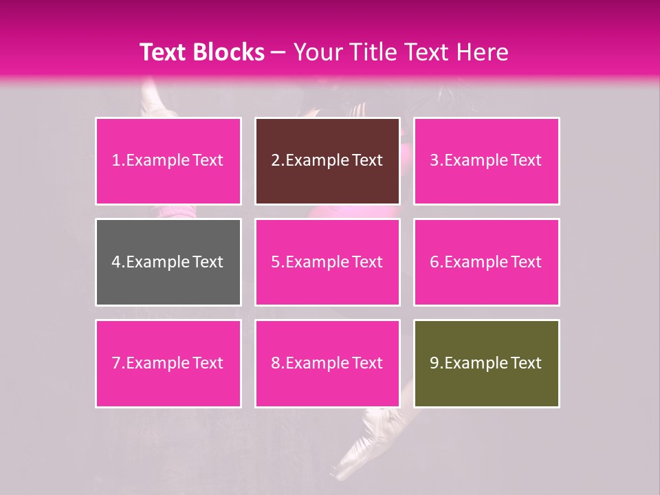 Cool Posing Aerobics PowerPoint Template