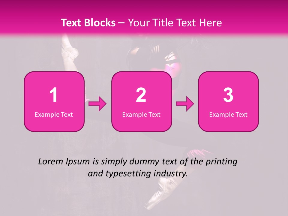 Cool Posing Aerobics PowerPoint Template