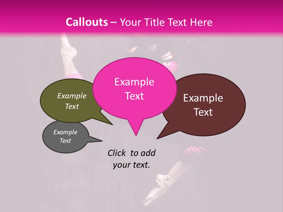 Cool Posing Aerobics PowerPoint Template