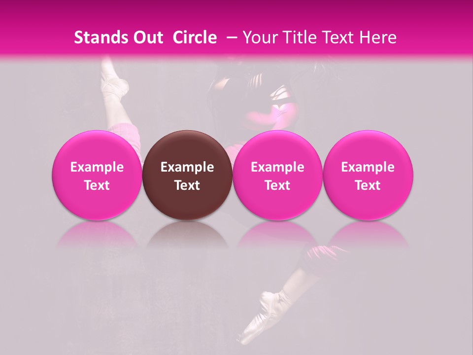 Cool Posing Aerobics PowerPoint Template