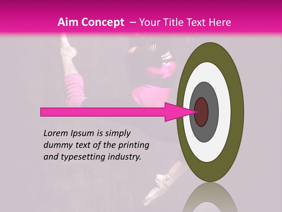 Cool Posing Aerobics PowerPoint Template