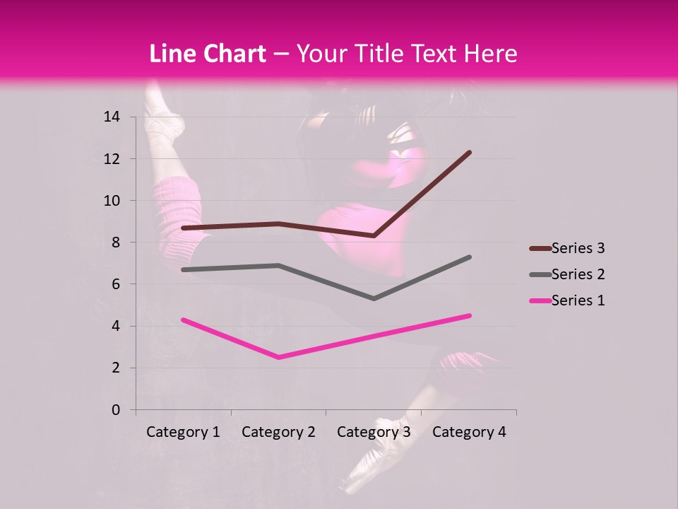 Cool Posing Aerobics PowerPoint Template