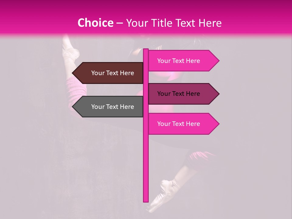 Cool Posing Aerobics PowerPoint Template