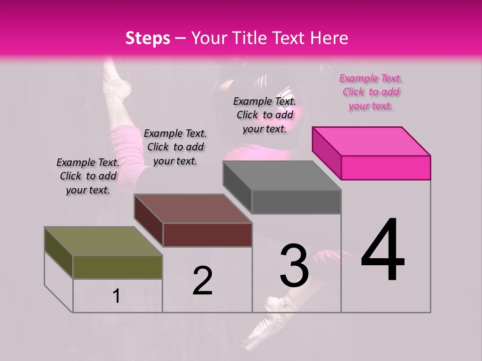 Cool Posing Aerobics PowerPoint Template