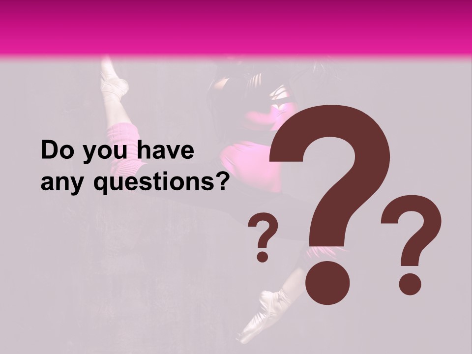 Cool Posing Aerobics PowerPoint Template