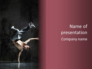 Stunt Posing Hiphop PowerPoint Template