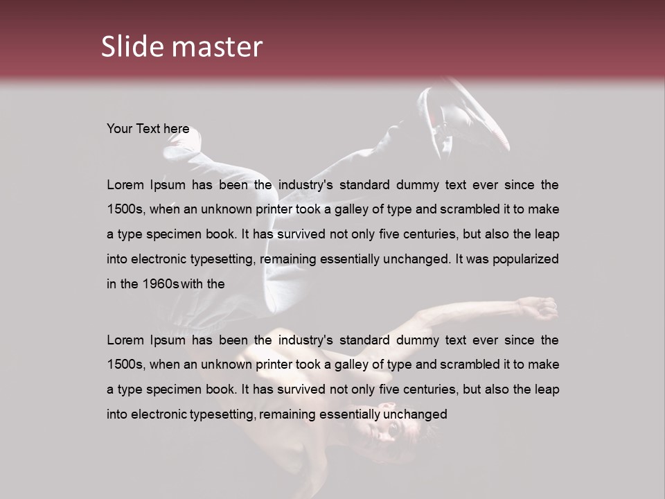 Stunt Posing Hiphop PowerPoint Template