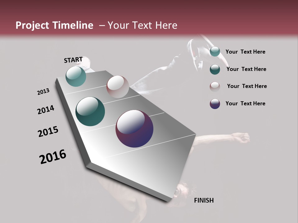 Stunt Posing Hiphop PowerPoint Template