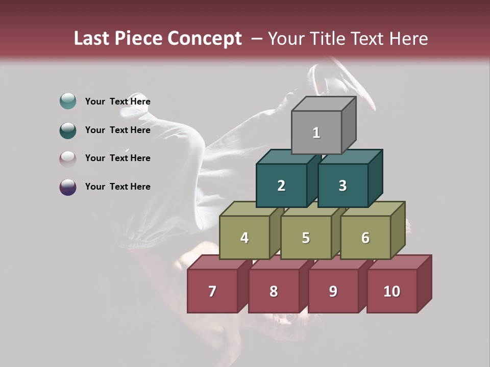 Stunt Posing Hiphop PowerPoint Template