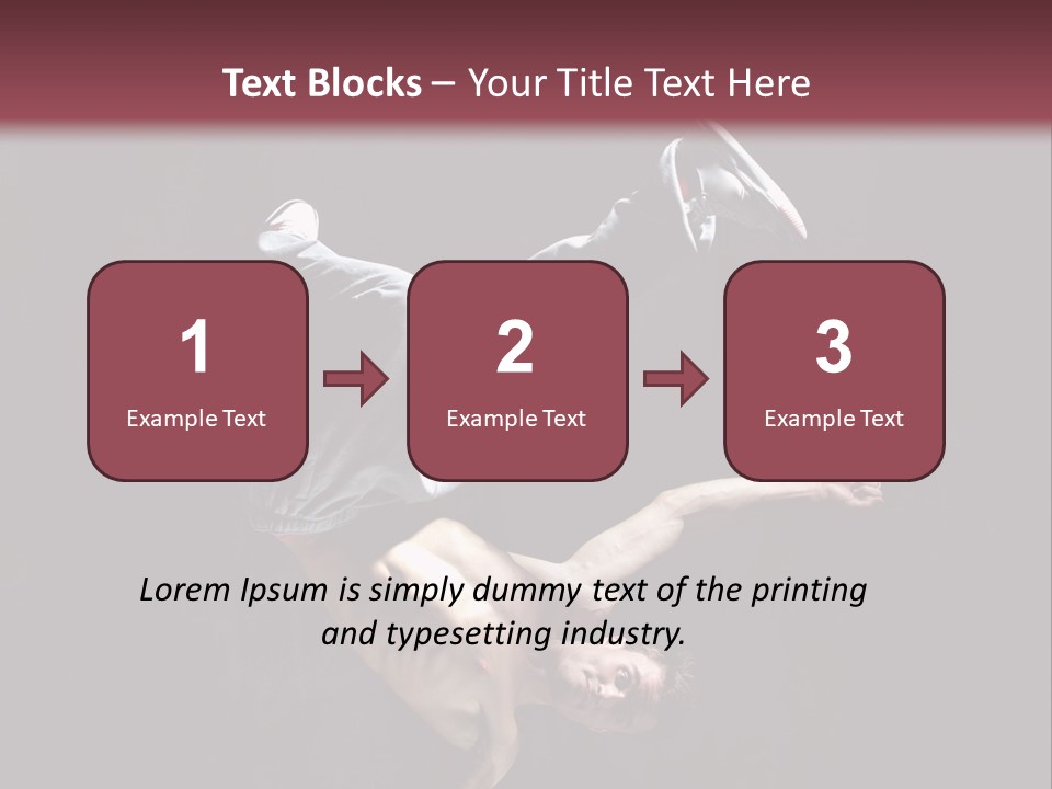 Stunt Posing Hiphop PowerPoint Template