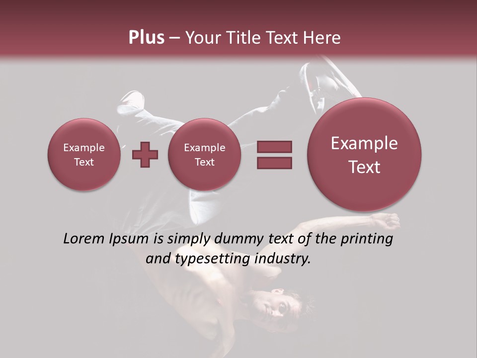 Stunt Posing Hiphop PowerPoint Template