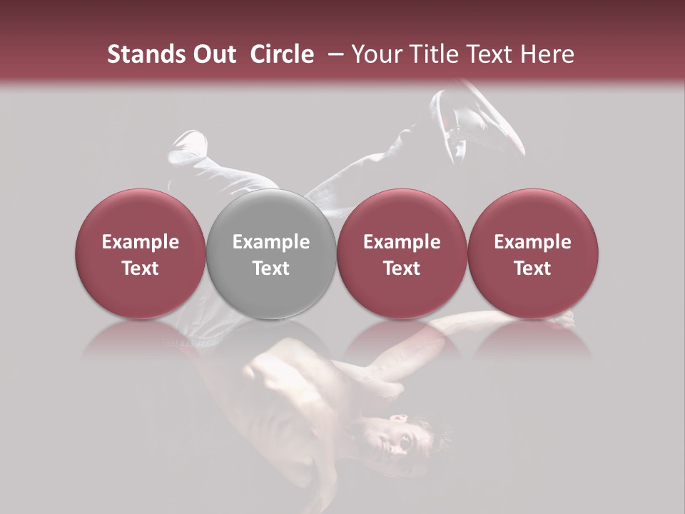 Stunt Posing Hiphop PowerPoint Template
