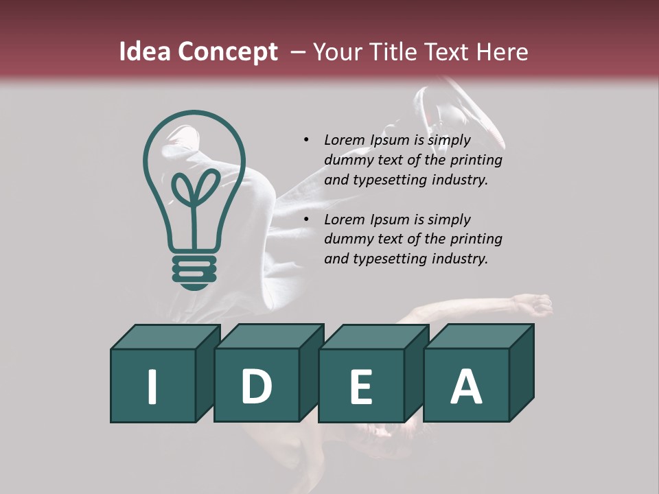 Stunt Posing Hiphop PowerPoint Template