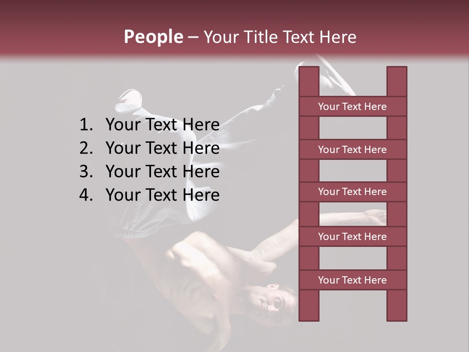 Stunt Posing Hiphop PowerPoint Template