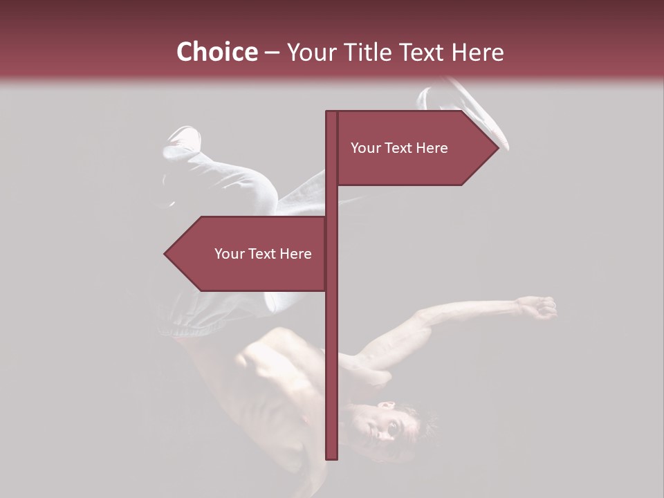 Stunt Posing Hiphop PowerPoint Template
