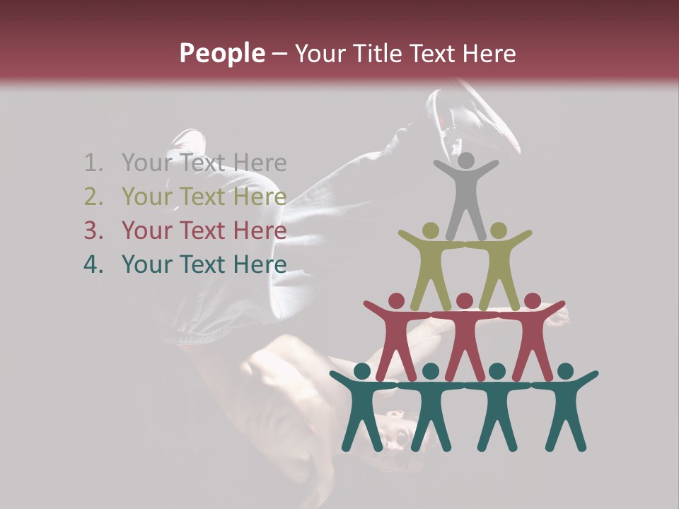 Stunt Posing Hiphop PowerPoint Template